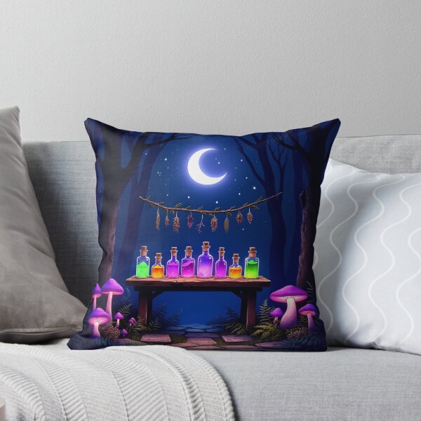 Item preview, Potion Bottles in Enchanted Forest – Witchy Magic Purple RBA-2026-0105-B designed and sold by IdeaSmith.
