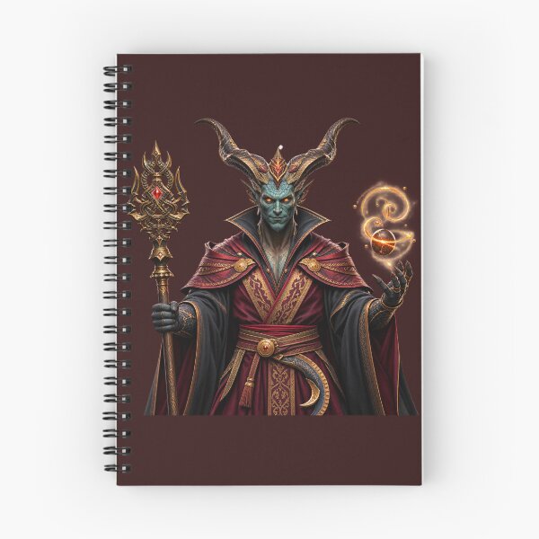 Item preview, Archmage Demon Lord - Majestic Horned Sorcerer in Crimson Robes designed and sold by charmaroundyou.