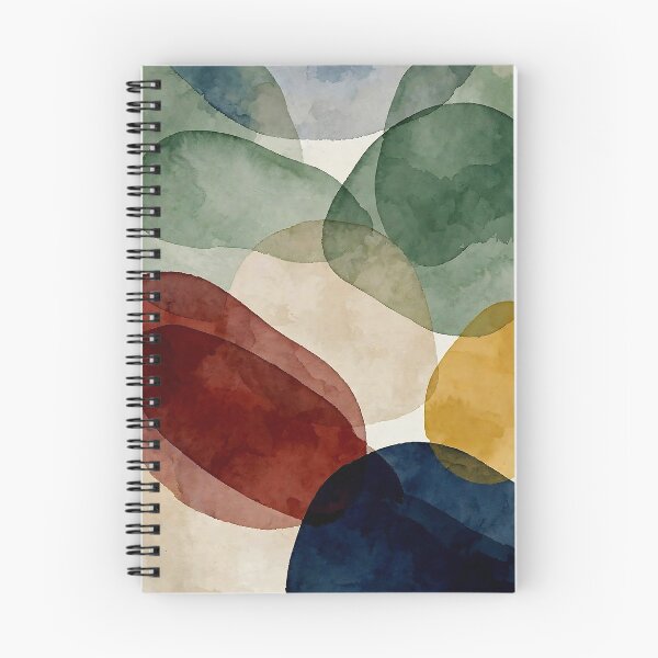 Item preview, Nordic Flair: Abstract watercolor shapes in natural tones designed and sold by PanaluPrint .