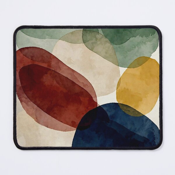 Item preview, Nordic Flair: Abstract watercolor shapes in natural tones designed and sold by PanaluPrint .