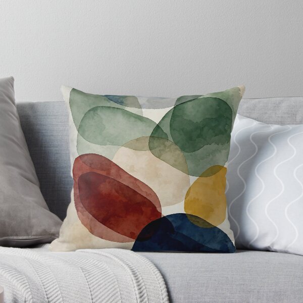 Artikelvorschau, Nordic Flair: Abstrakte Aquarellformen in Naturtönen entworfen und verkauft von PanaluPrint .