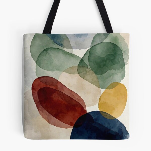Item preview, Nordic Flair: Abstract watercolor shapes in natural tones designed and sold by PanaluPrint .