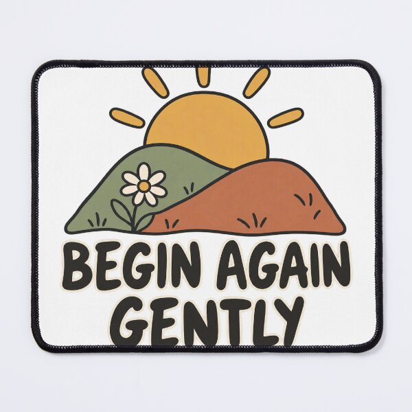 Item preview, Begin Again Gently Warm Sunrise Illustration designed and sold by FujinStore24.