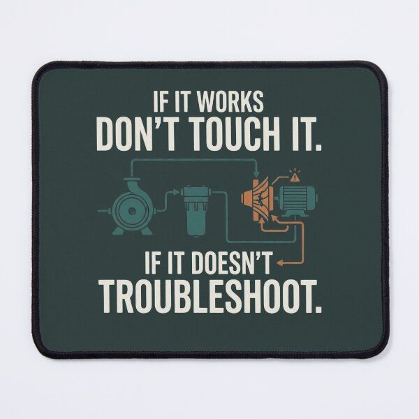 Item preview, If It Works Don't Touch It Troubleshooting Engineering Humor designed and sold by Amr Darwish Graphic designer.