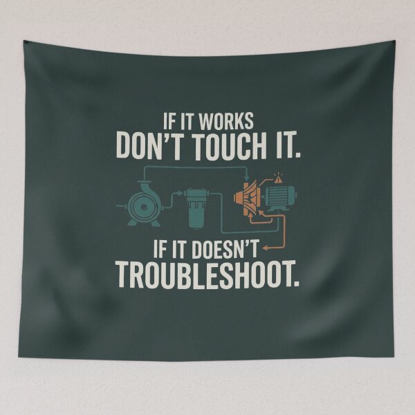 Item preview, If It Works Don't Touch It Troubleshooting Engineering Humor designed and sold by Amr Darwish Graphic designer.