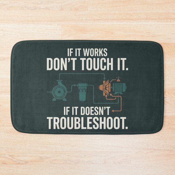 Item preview, If It Works Don't Touch It Troubleshooting Engineering Humor designed and sold by Amr Darwish Graphic designer.