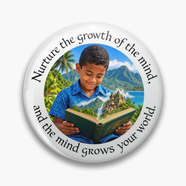 Item preview, Polynesian Education Proverb - Nurture the growth of the mind | Pacific Art designed and sold by ShakaLife.org.