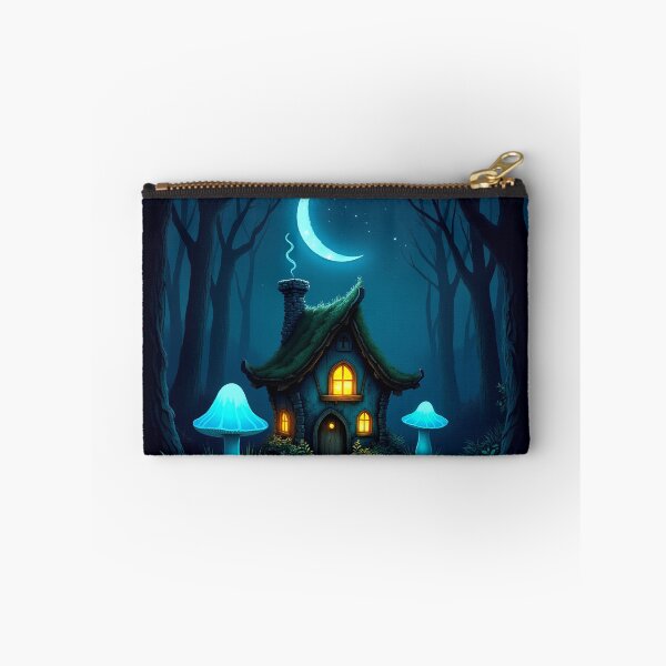 Item preview, Witch Cottage in Enchanted Forest – Witchy Magic Blue RBA-2026-0152-B designed and sold by IdeaSmith.