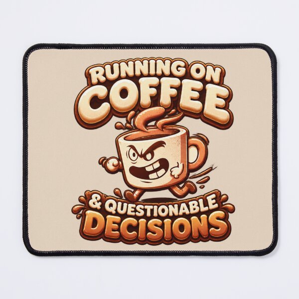 Item preview, Running on Coffee & Questionable Decisions designed and sold by NViora.