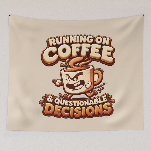 Item preview, Running on Coffee & Questionable Decisions designed and sold by NViora.