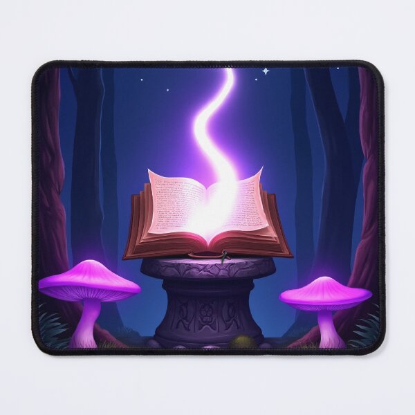 Item preview, Spellbook in Dark Enchanted Forest – Fantasy Moon Purple RBA-2026-0101-A designed and sold by IdeaSmith.
