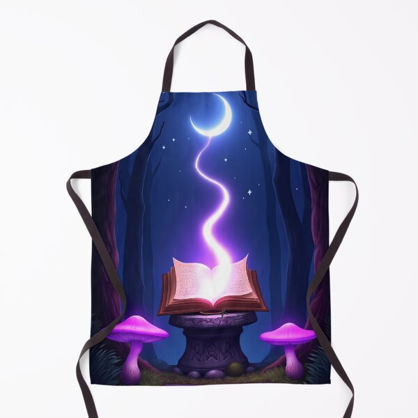 Item preview, Spellbook in Dark Enchanted Forest – Fantasy Moon Purple RBA-2026-0101-A designed and sold by IdeaSmith.