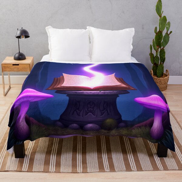 Item preview, Spellbook in Dark Enchanted Forest – Fantasy Moon Purple RBA-2026-0101-A designed and sold by IdeaSmith.