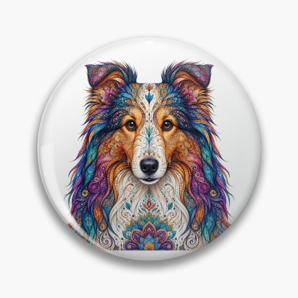 Item preview, Intricate Shetland Sheepdog designed and sold by PaintedbyCarol.