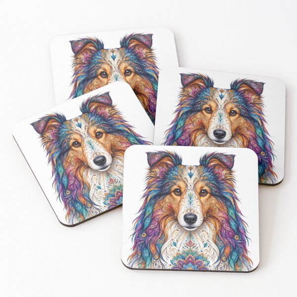 Item preview, Intricate Shetland Sheepdog designed and sold by PaintedbyCarol.