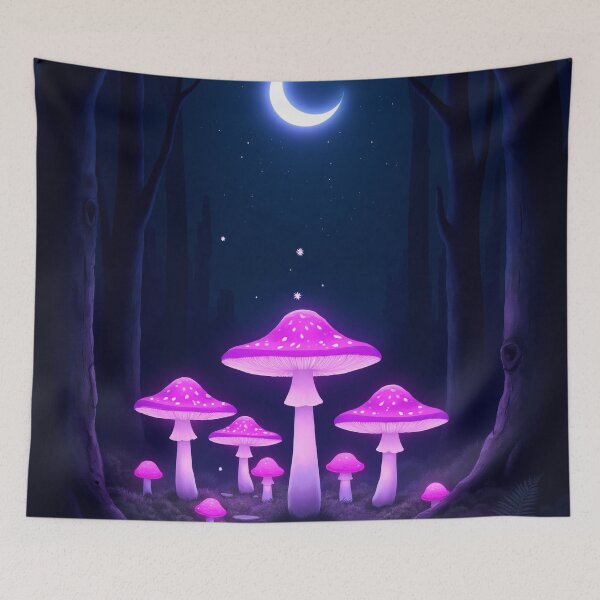 Item preview, Fairy Ring in Dark Enchanted Forest – Fantasy Moon Purple RBA-2026-0103-A designed and sold by IdeaSmith.