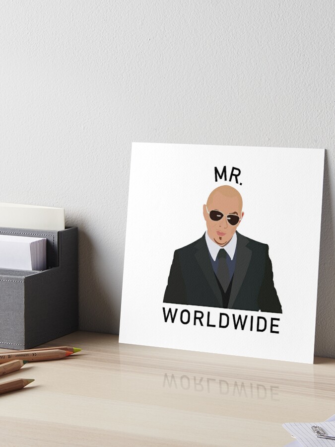 Custom Mr Worldwide Pitbull Singer Graphic T-shirt By Cm-arts - Artistshot