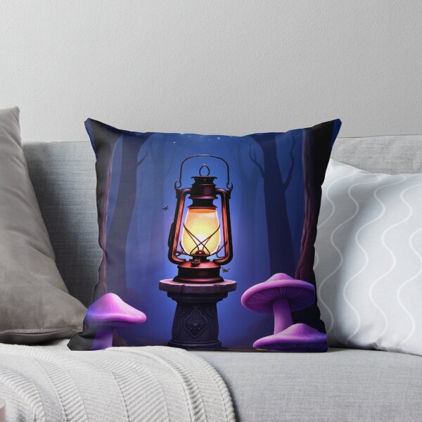 Item preview, Old Lantern in Dark Enchanted Forest – Fantasy Moon Purple RBA-2026-0104-A designed and sold by IdeaSmith.