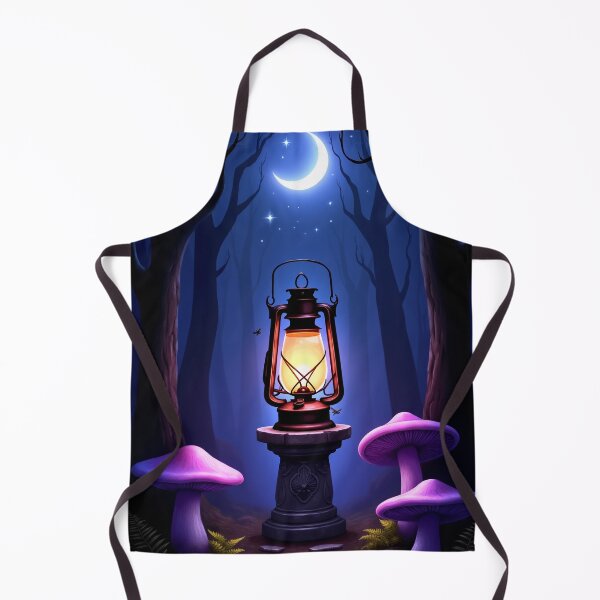 Item preview, Old Lantern in Dark Enchanted Forest – Fantasy Moon Purple RBA-2026-0104-A designed and sold by IdeaSmith.