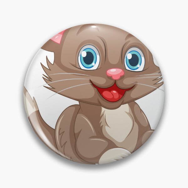 Item preview, Sweet Brown Kitten Cartoon designed and sold by HackerLooks.