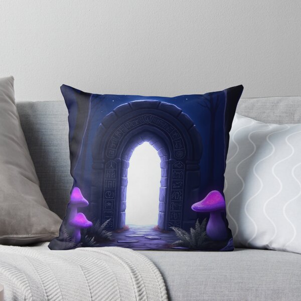 Item preview, Rune Gate in Dark Enchanted Forest – Fantasy Moon Purple RBA-2026-0106-A designed and sold by IdeaSmith.