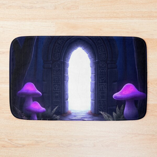Item preview, Rune Gate in Dark Enchanted Forest – Fantasy Moon Purple RBA-2026-0106-A designed and sold by IdeaSmith.