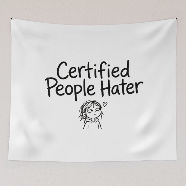Item preview, Certified People Hater Funny Introvert Antisocial designed and sold by TRIION.