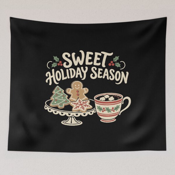 Item preview, Cozy Sweet Holiday Season Christmas Cookies and Cocoa designed and sold by AMICO77.