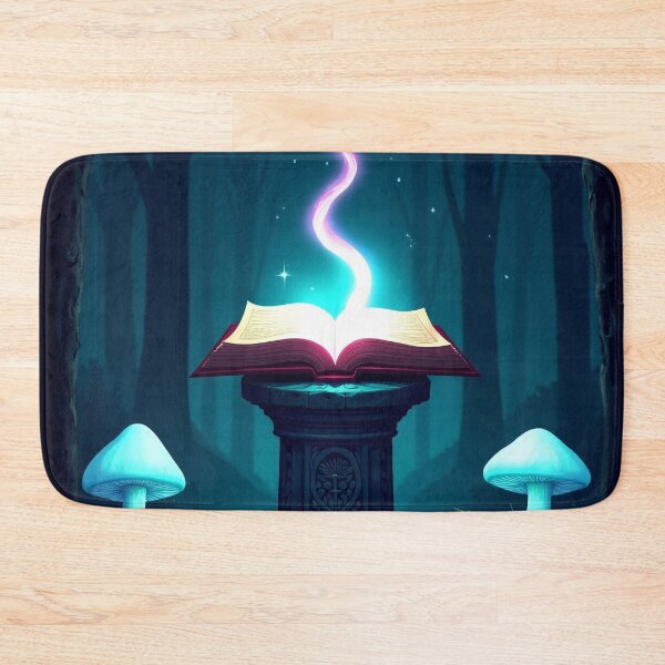 Item preview, Spellbook in Dark Enchanted Forest – Fantasy Moon Blue RBA-2026-0151-A designed and sold by IdeaSmith.