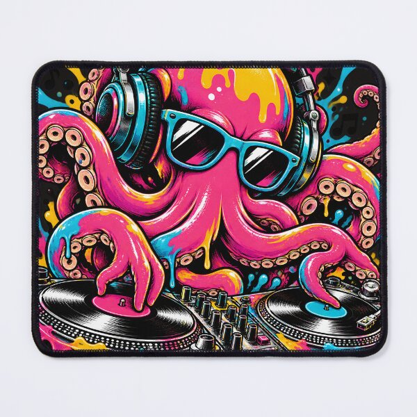 Item preview, DJ Octopus – Colorful Music Lover designed and sold by AwesomeBeyondLimits.