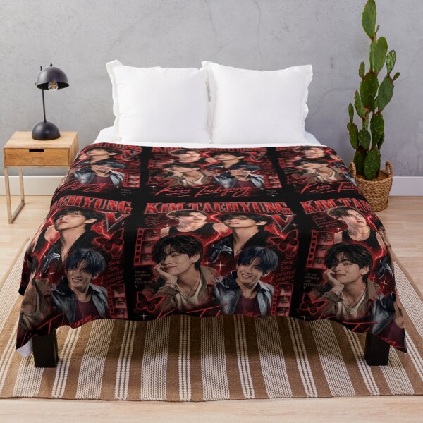 Item preview, Kim Taehyung – Red Kpop Idol Collage designed and sold by pixelartshop4r.