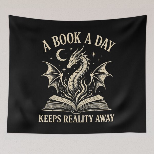Item preview, A Book A Day Dragon Reading Fantasy designed and sold by TadeoNivar.