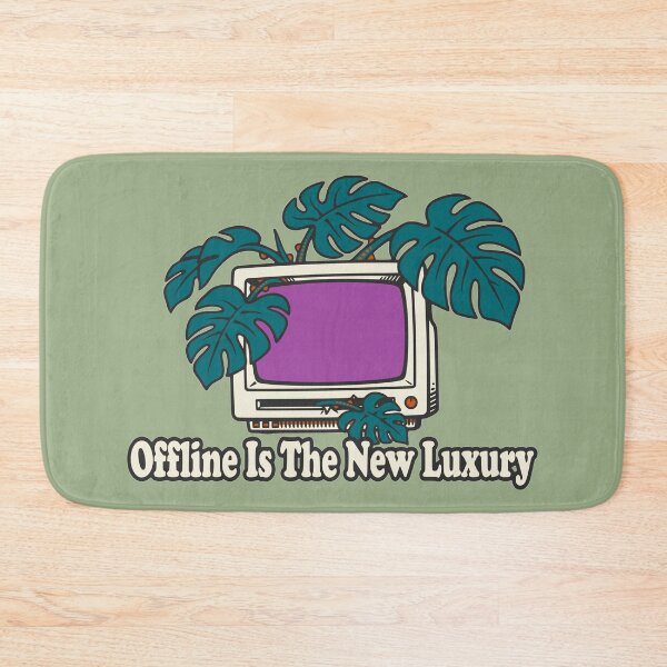 Item preview, Offline Is The New Luxury Retro Plant Aesthetic designed and sold by KungPowUnicorn.
