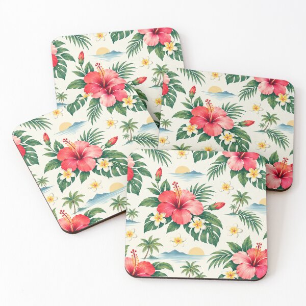 Aperçu de l'œuvre Motif floral tropical lumineux pour les créations estivales. créée et vendue par MissYouONLY.