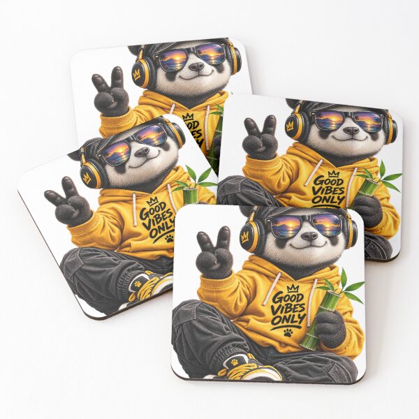Item preview, Streetwear Panda with Good Vibes Only designed and sold by InterStore78.