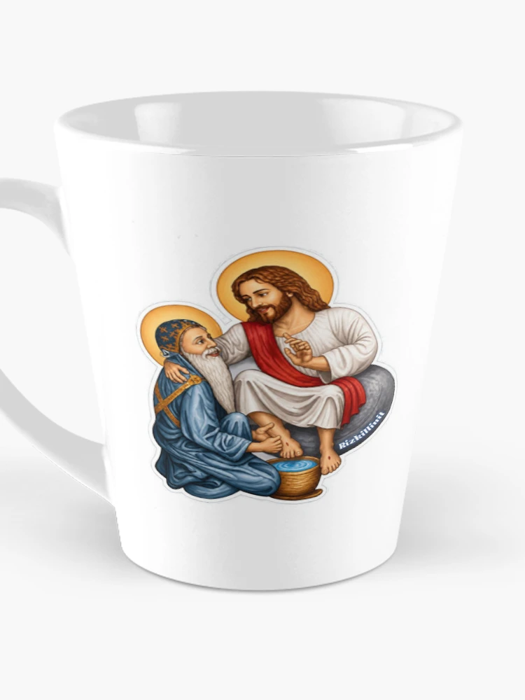 Thumbnail 3 of 4, Coffee Mug, St.Bishoy designed and sold by Rizkillinit.