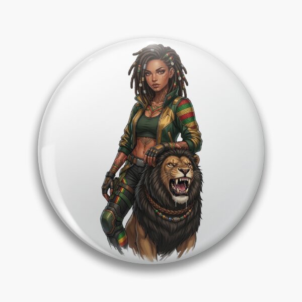 Item preview, Mujer Rastafari León Raíces Reggae designed and sold by CHRIST5000.