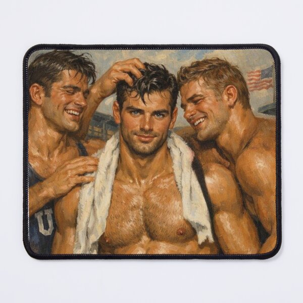 Artikelvorschau, Retro Jocks „Das Schwimmteam“ – Gay-Lederkunst-Design entworfen und verkauft von ItsAKinkThing.