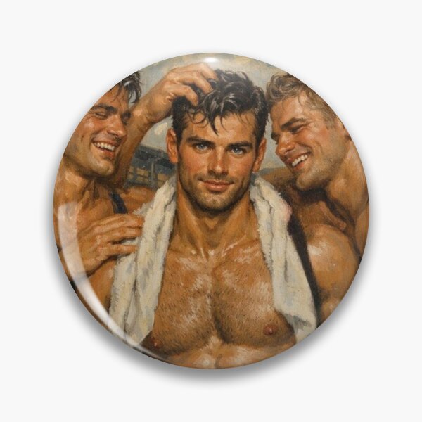 Item preview, Retro Jocks "The Swim Team" Gay Leather Art Design designed and sold by ItsAKinkThing.