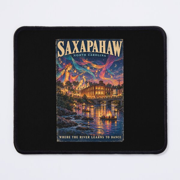 Item preview, Saxapahaw North Carolina – Where the River Learns to Dance designed and sold by ChickenFund.