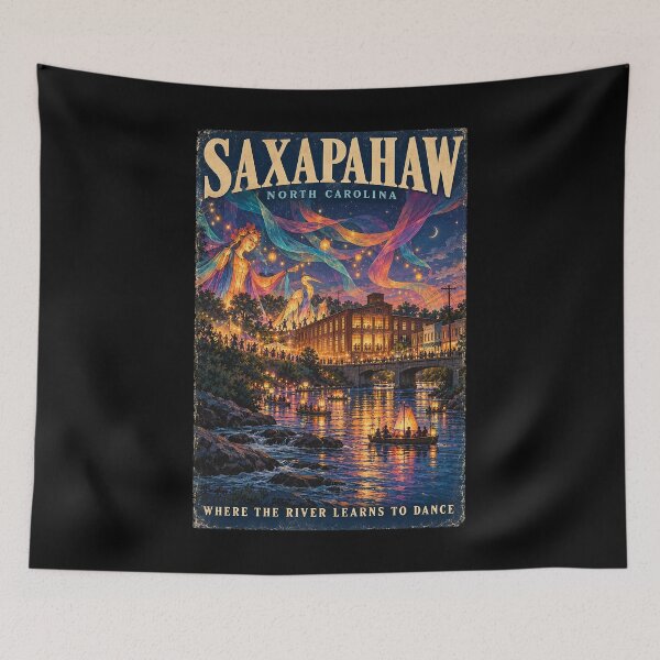 Item preview, Saxapahaw North Carolina – Where the River Learns to Dance designed and sold by ChickenFund.