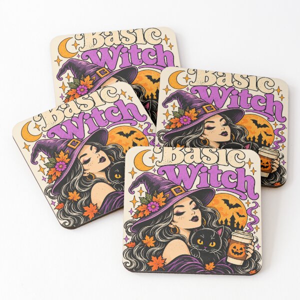 Item preview, Basic Witch – Retro Halloween Witch & Black Cat designed and sold by NViora.