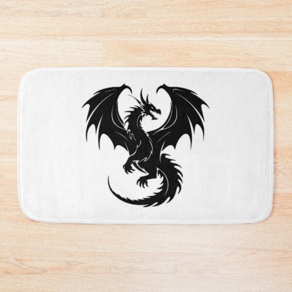 Item preview, Black Dragon Fantasy Silhouette designed and sold by WildPetal.