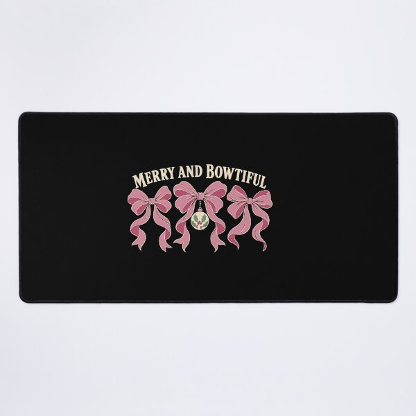 Item preview, Cozy Pink Christmas Merry and Bowtiful Ribbon Bows designed and sold by AMICO77.