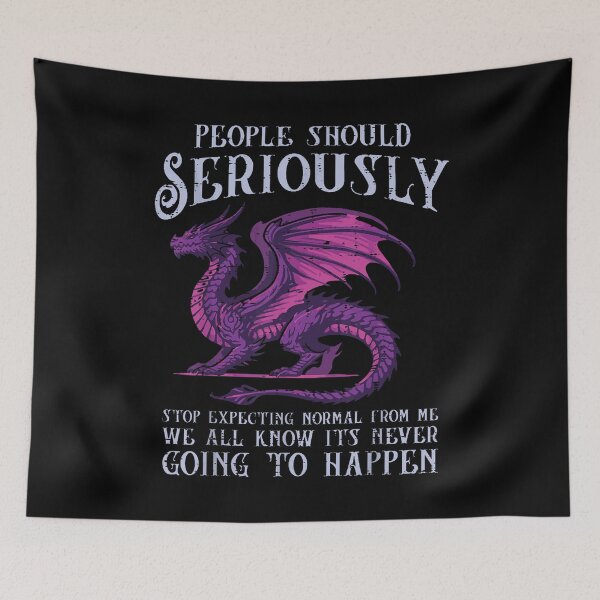 Item preview, Funny Purple Dragon Stop Expecting Normal designed and sold by TadeoNivar.