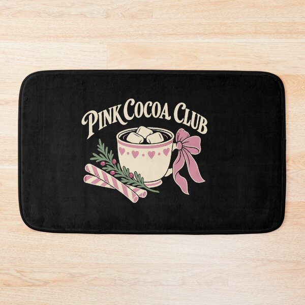 Item preview, Cozy Pink Cocoa Club Christmas Mug and Ribbon designed and sold by AMICO77.