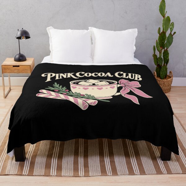Item preview, Cozy Pink Cocoa Club Christmas Mug and Ribbon designed and sold by AMICO77.