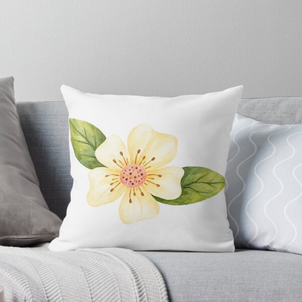 Item preview, Delicate Cream Flower with Leaves designed and sold by dapiyupi.