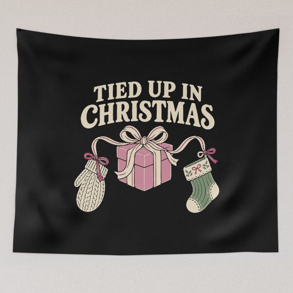 Item preview, Cozy Pink Christmas Tied Up in Christmas Gifts and Ribbon designed and sold by AMICO77.