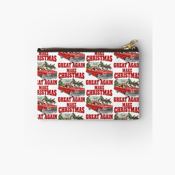Item preview, Humorous Trump Make Christmas Great Again, Santa and Trump Riding Red Car, Santa Trump designed and sold by LiverEver.